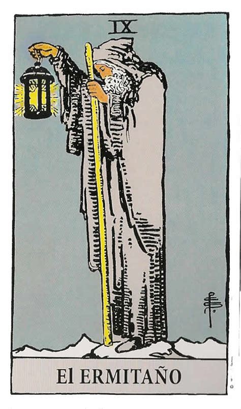 carta del ermitaño|El Ermitaño en el tarot